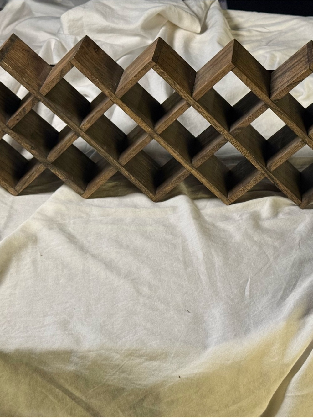 Vintage Kamenstein Wooden Criss-Cross Spice Rack